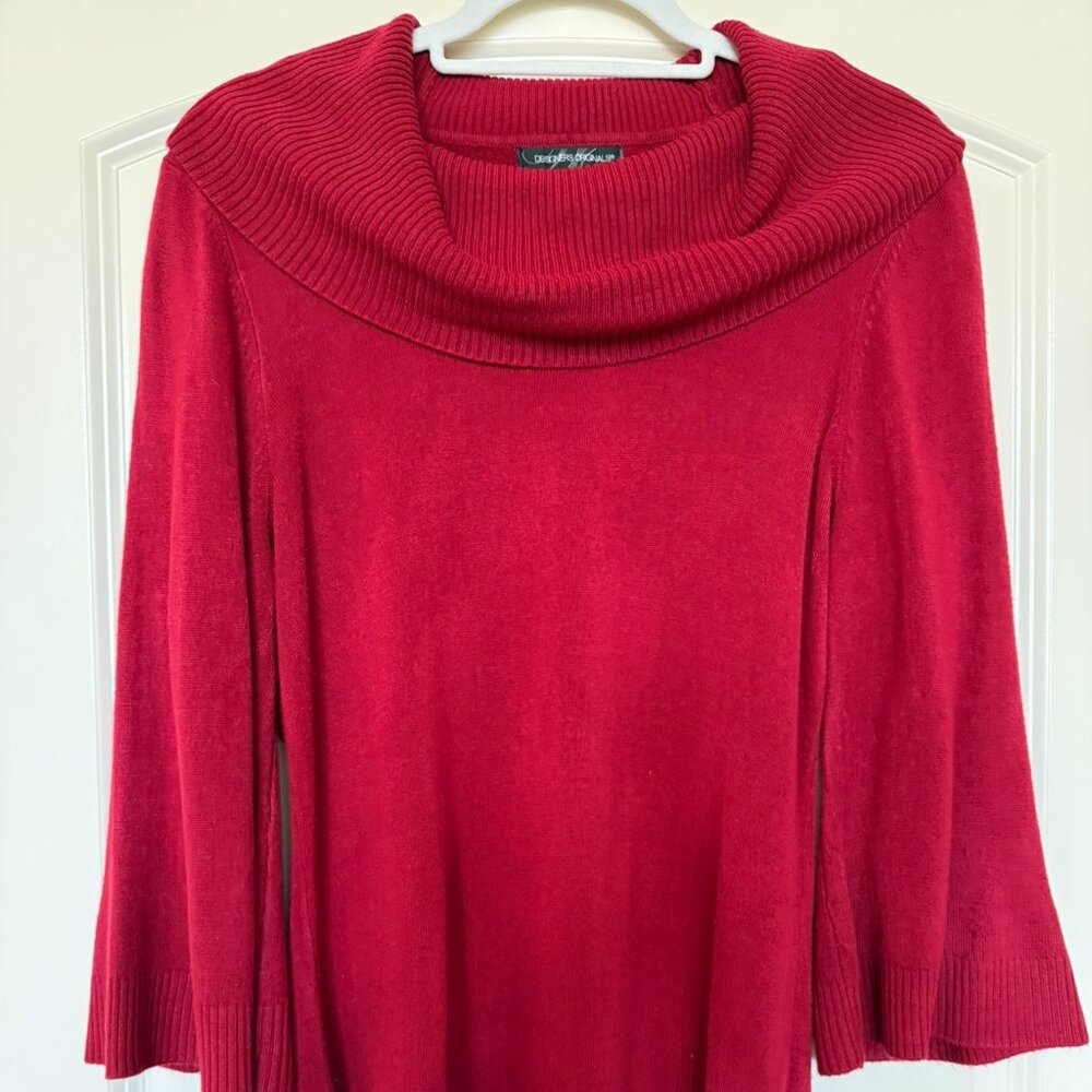 Designer Originals Red Cowl Neck Sweater